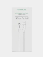 Кабель зарядки UGREEN MFi USB Lightning для iPhone Apple Айфон 2.4A