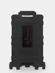Угольный колонка Bluetooth с LED-подсветкой ZQS 40Вт (USB/SD/AUX/FM) колёсики/ручка + микрофон/пульт