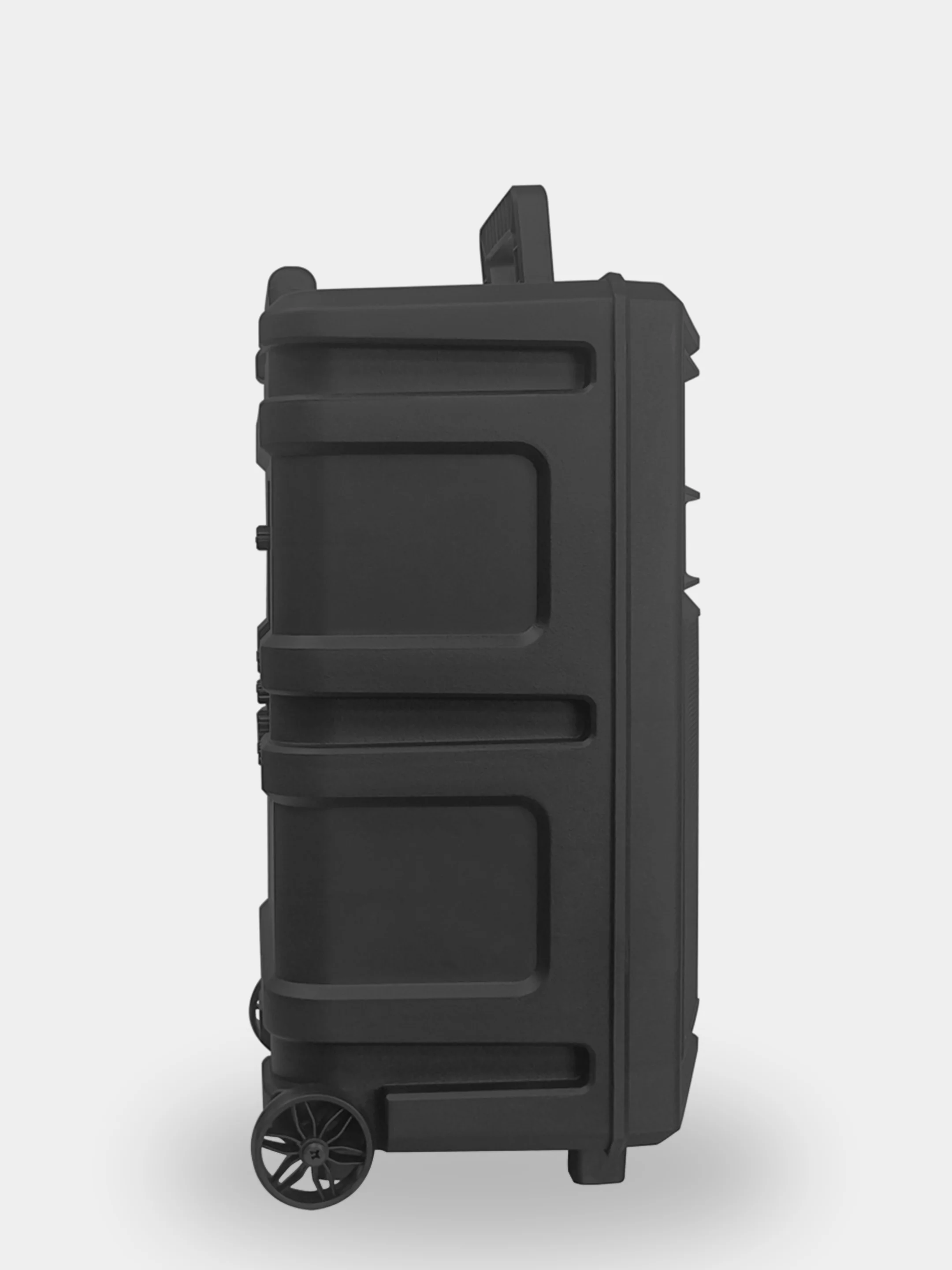 Хром колонка Bluetooth с LED-подсветкой ZQS 40Вт (USB/SD/AUX/FM) колёсики/ручка + микрофон/пульт