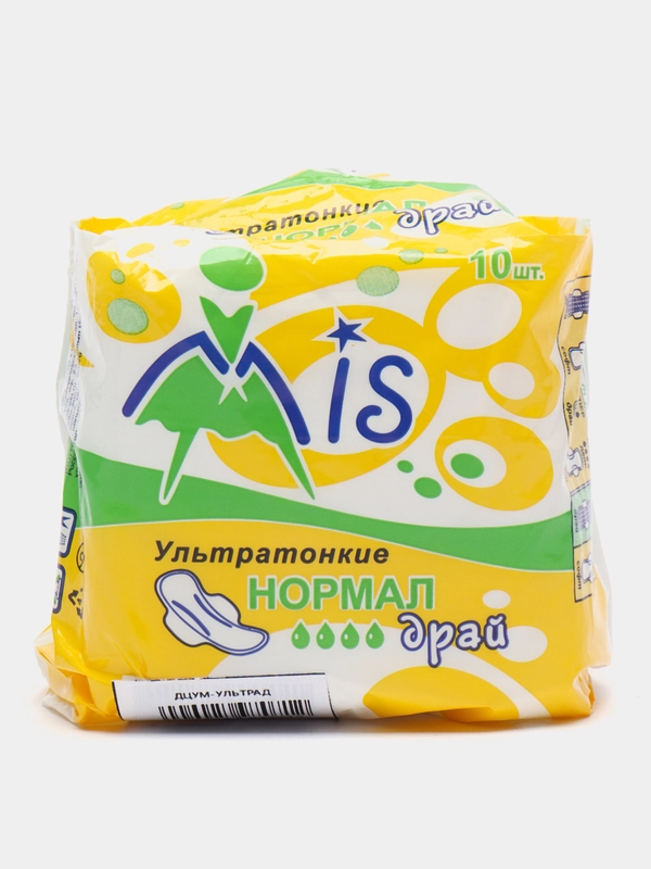 Гигиенические прокладки МИС УЛЬТРА ДРАЙ (сеточка) ультратонкие 4 капли 10 штук
