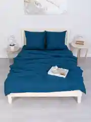 Индиго комплект постельного белья, 1,5 спальное, хлопок, поплин