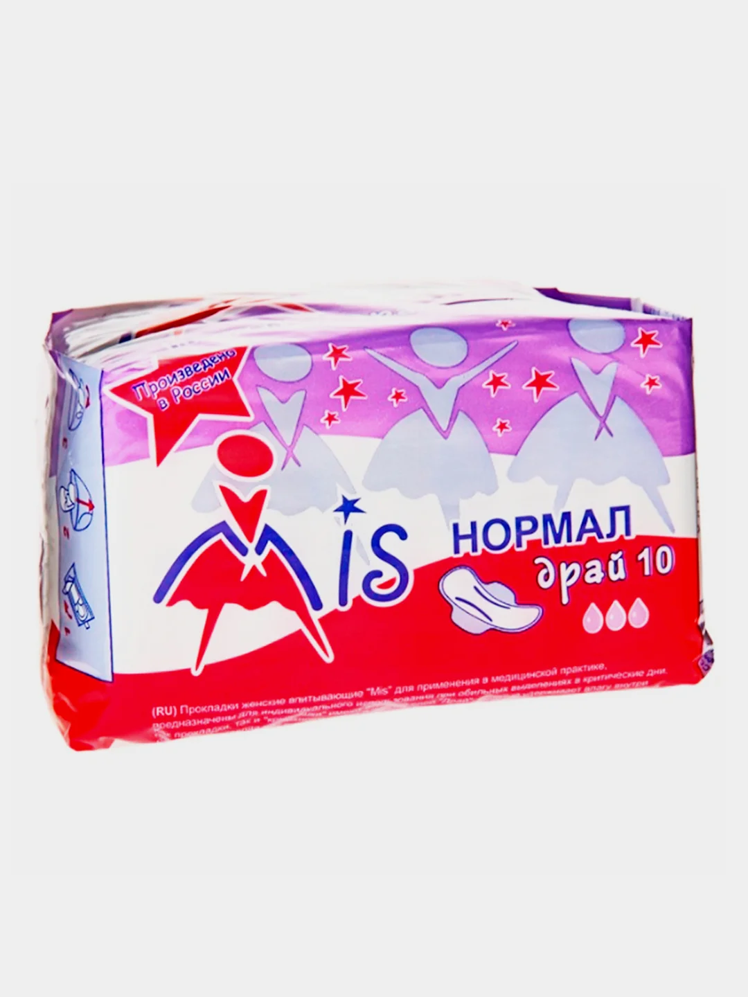 Прокладки женские Mis Normal Dry, 3 капли