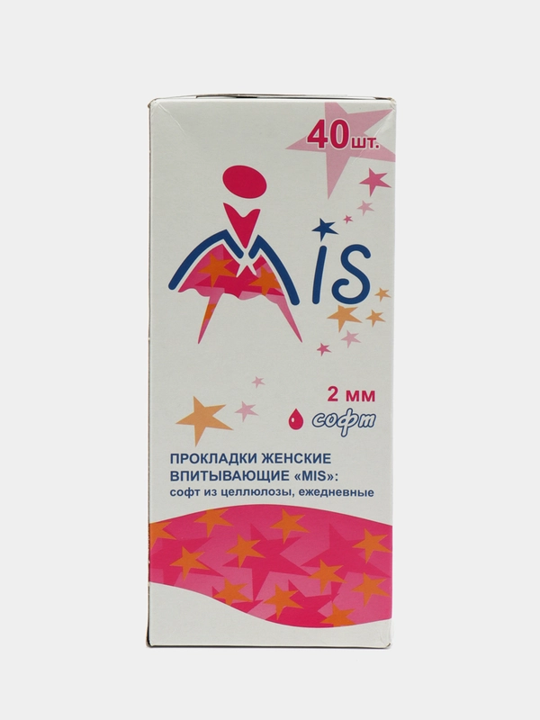 Прокладки ежедневные MIS (МИС) "Софт", 1 капля, 40 штук, толщина 2 мм
