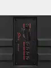Разноцветный колонка Bluetooth с LED-подсветкой ZQS 40Вт (USB/SD/AUX/FM) колёсики/ручка + микрофон/пульт