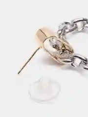 Серьги цепи, крупные звенья