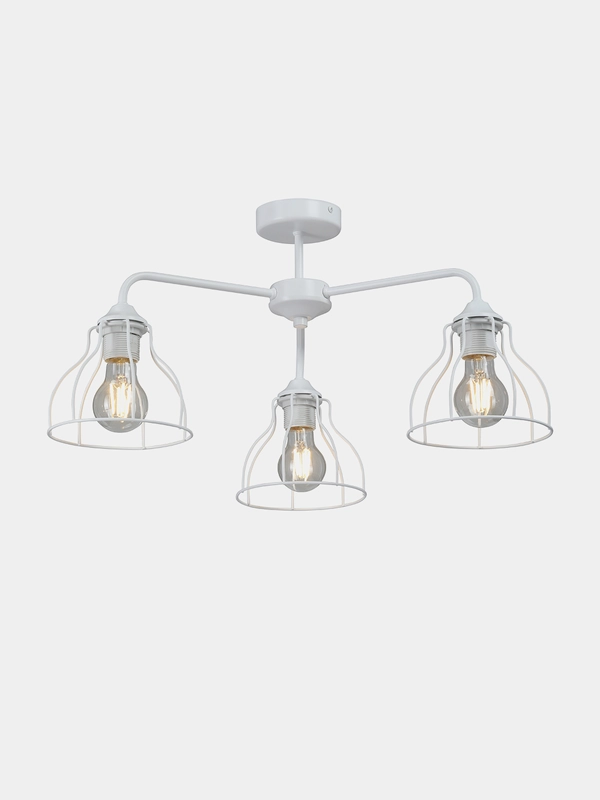 Люстра потолочная Vitaluce V3102-0/3PL, 3 лампы, E27 макс. 40Вт, цвет белый матовый