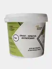 Грунт-краска акриловая Каменная краска 001 белый 1 кг