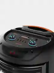 Тёмно-серый колонка Bluetooth с LED-подсветкой ZQS 80Вт (USB/SD/AUX/FM) + микрофон/пульт