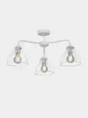 Белый люстра потолочная Vitaluce V3102-0/3PL, 3 лампы, E27 макс. 40Вт, цвет белый матовый