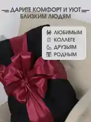 Черный подушка на стул Bio-Line со спинкой,на завязках и резинке 85 х 42 х 5 см