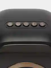 Белый беспроводная портативная караоке колонка с микрофонами, Bluetooth колонка с LED подсветкой