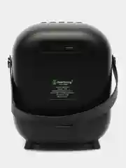 Белый беспроводная портативная караоке колонка с микрофонами, Bluetooth колонка с LED подсветкой