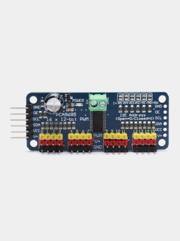 16-канальный 12-BIT PWM/SERVO модуль с I2C интерфейсом PCA9685