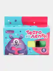 Тесто-пластилин для лепки, 8 ярких цветов
