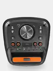 Черный колонка Bluetooth с LED-подсветкой ZQS 80Вт (USB/SD/AUX/FM) + микрофон/пульт