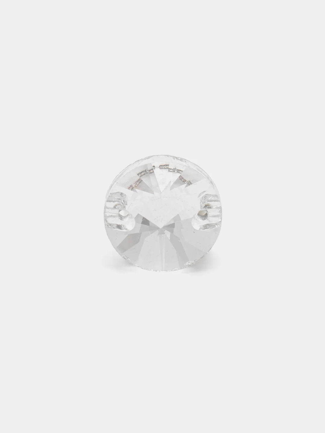 Стразы (стекло) пришивные круглые (rivoli) Crystal, размеры 8-18 мм