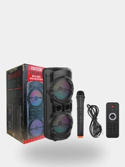 Колонка Bluetooth с LED-подсветкой ZQS 80Вт (USB/SD/AUX/FM) + микрофон/пульт