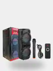 Колонка Bluetooth с LED-подсветкой ZQS 80Вт (USB/SD/AUX/FM) + микрофон/пульт