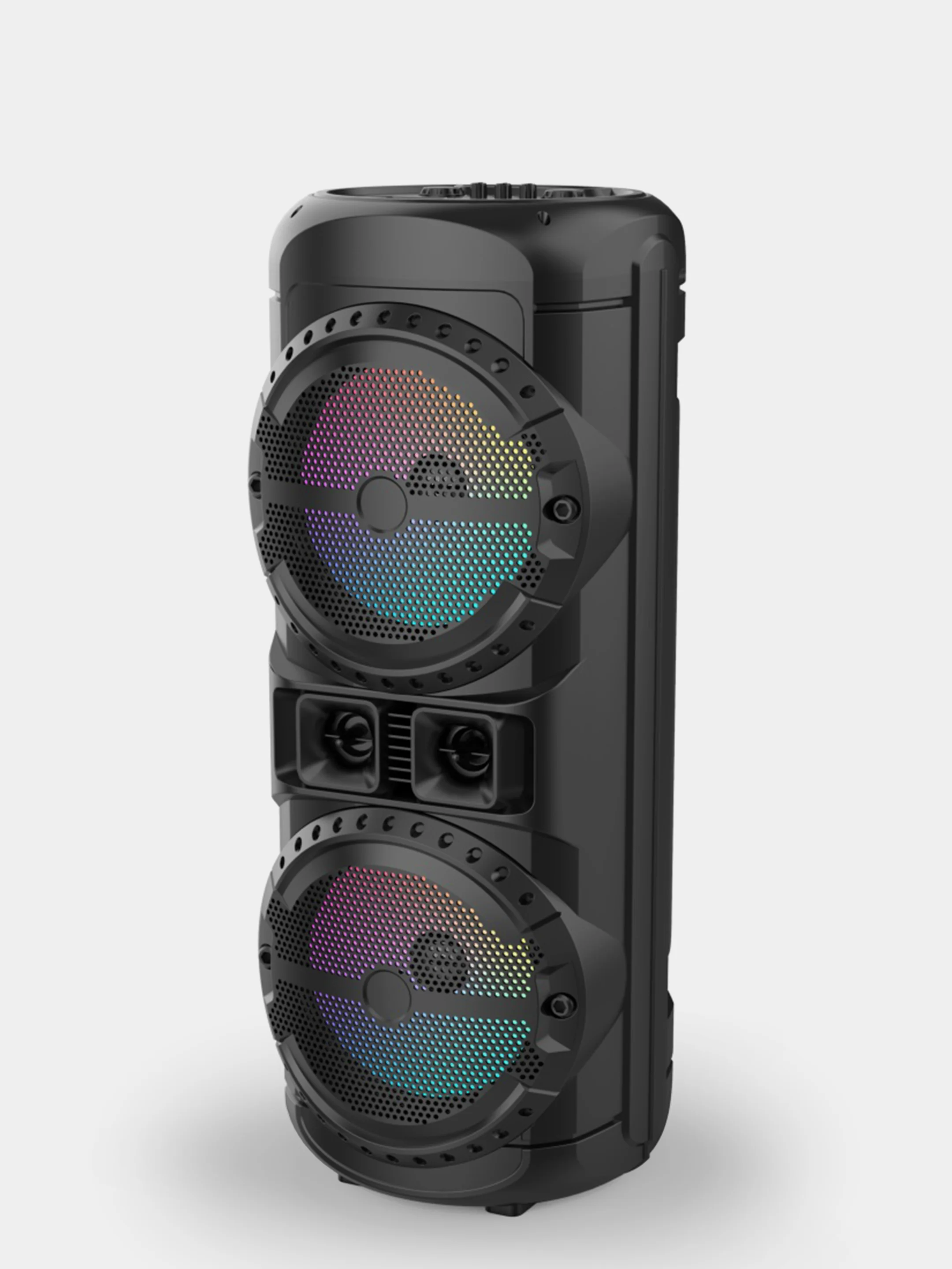 Разноцветный колонка Bluetooth с LED-подсветкой ZQS 80Вт (USB/SD/AUX/FM) + микрофон/пульт