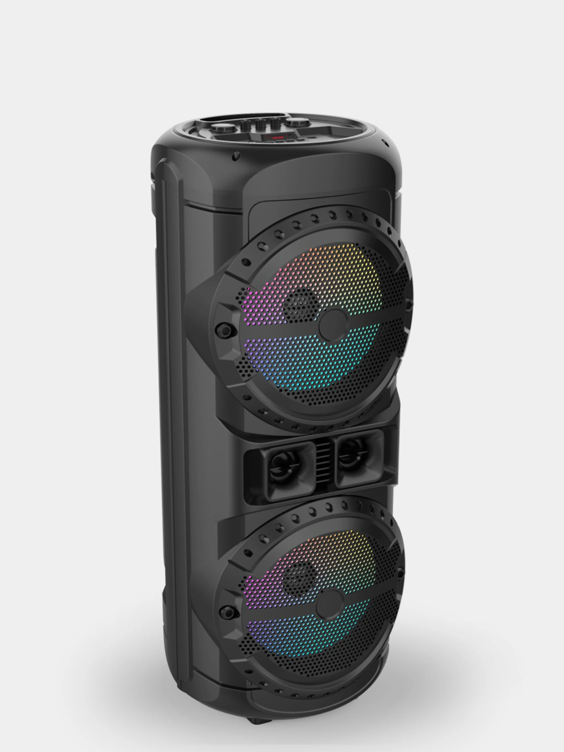 Разноцветный колонка Bluetooth с LED-подсветкой ZQS 80Вт (USB/SD/AUX/FM) + микрофон/пульт