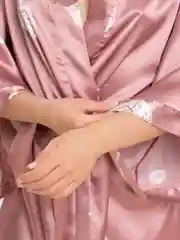 Розовый халат кимоно женский домашний шелковый