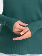 Лесной зеленый водолазка женская