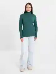 Лесной зеленый водолазка женская