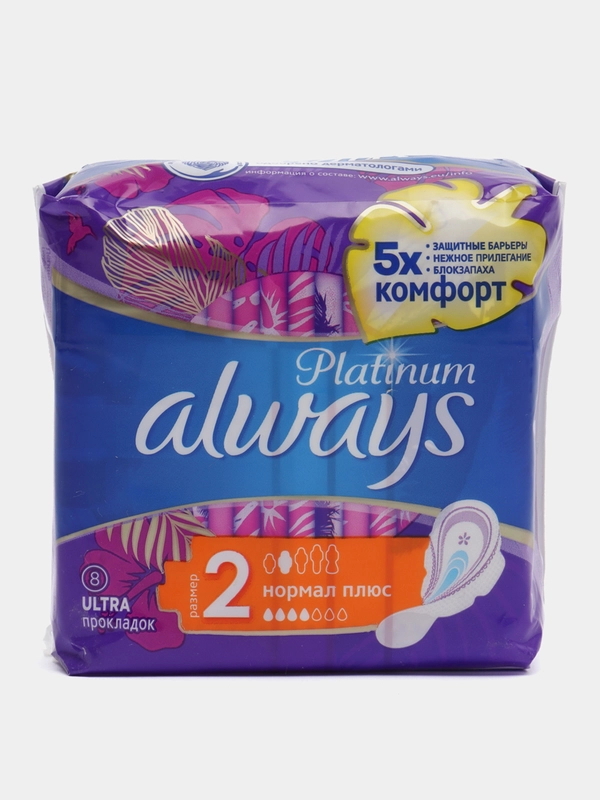 Прокладки Always "Platinum", normal plus, 8 штук в упаковке