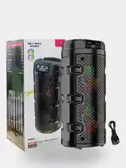 Тёмно-серый колонка Bluetooth с LED-подсветкой ZQS 16Вт (USB/SD/AUX/FM)