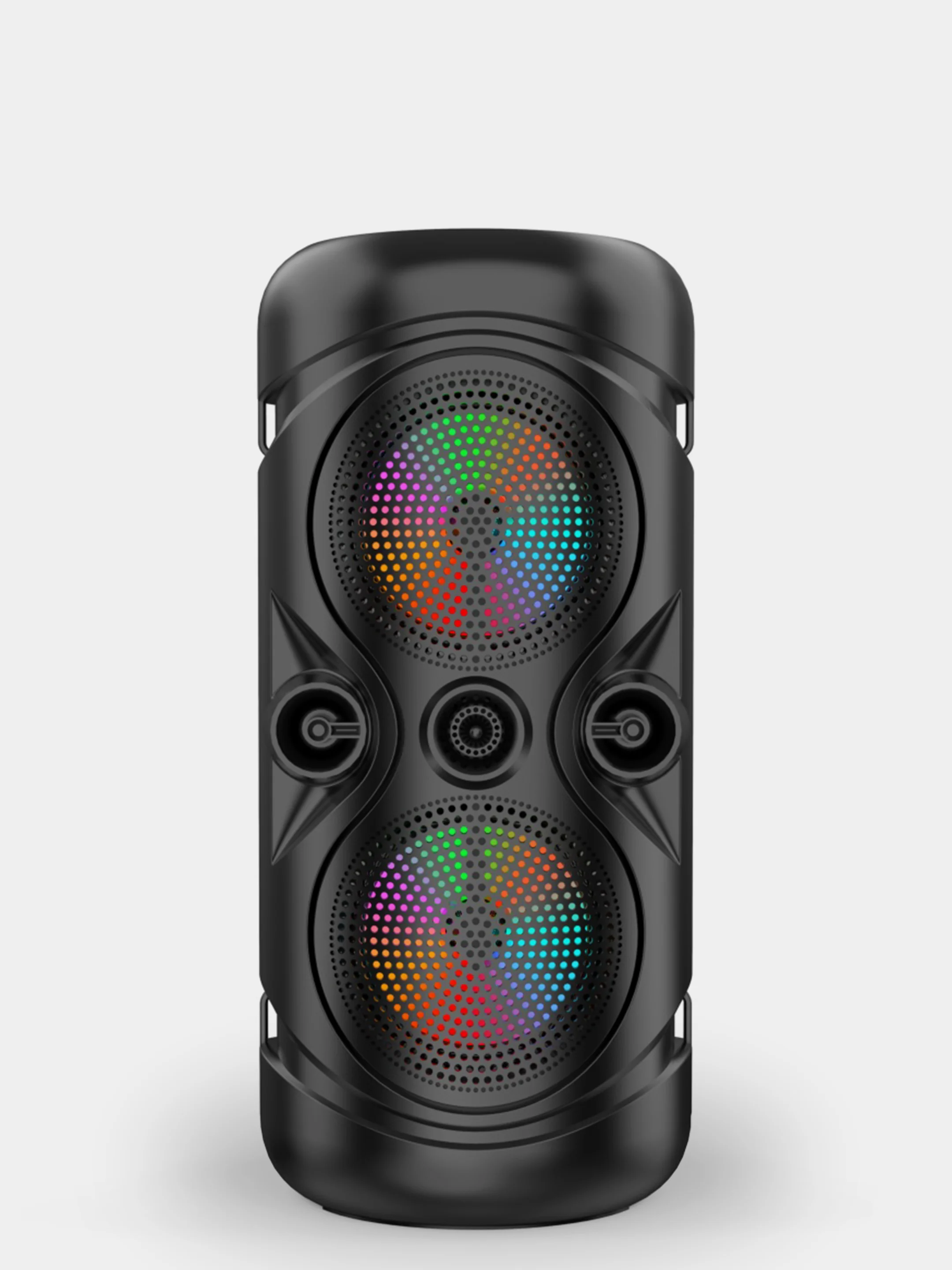 Хром колонка Bluetooth с LED-подсветкой ZQS 16Вт (USB/SD/AUX/FM)