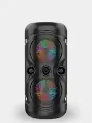 Хром колонка Bluetooth с LED-подсветкой ZQS 16Вт (USB/SD/AUX/FM)