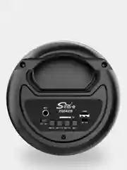 Хром колонка Bluetooth с LED-подсветкой ZQS 16Вт (USB/SD/AUX/FM)