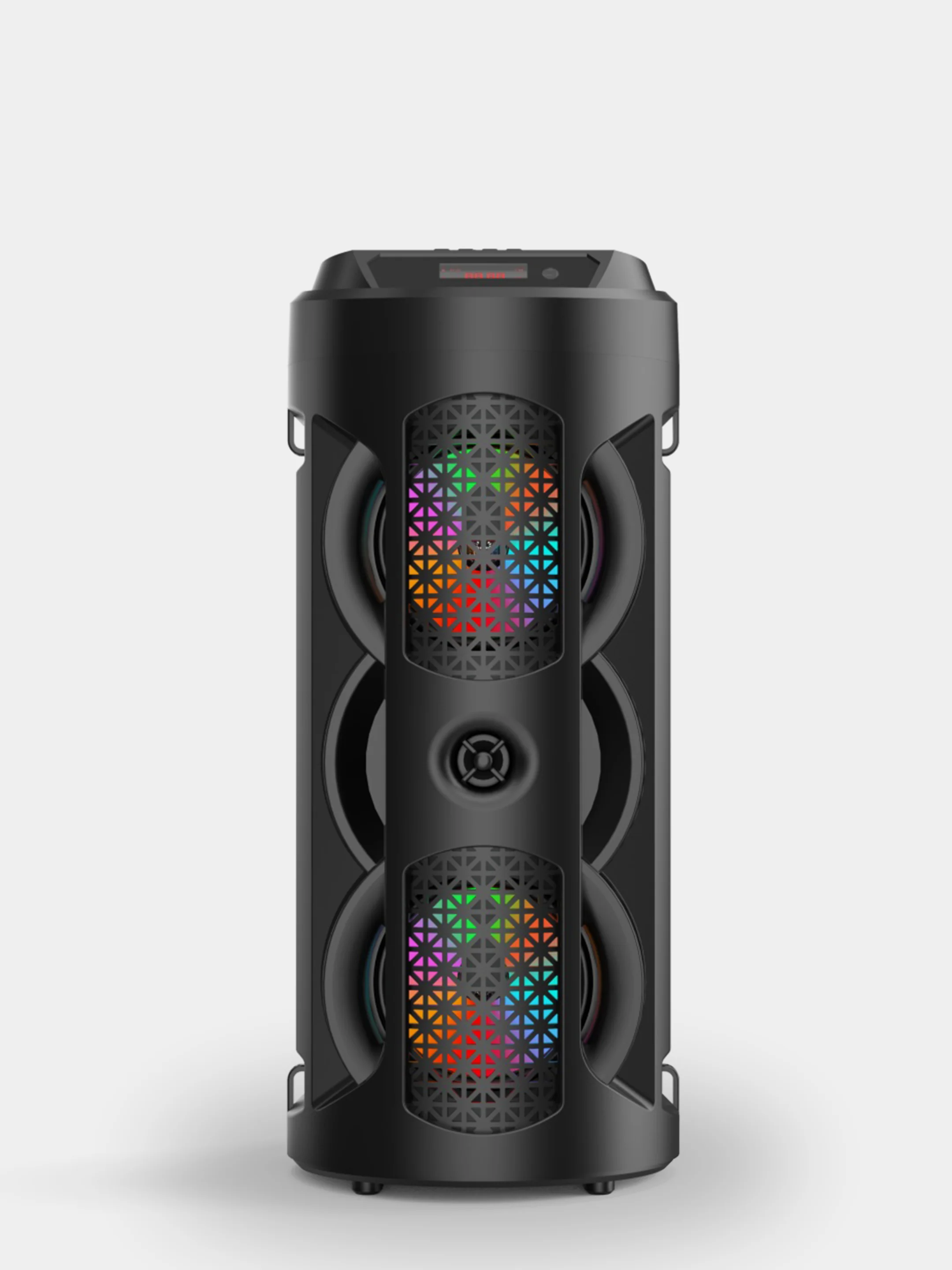 Черный колонка Bluetooth с LED-подсветкой ZQS 16Вт (USB/SD/AUX/FM)