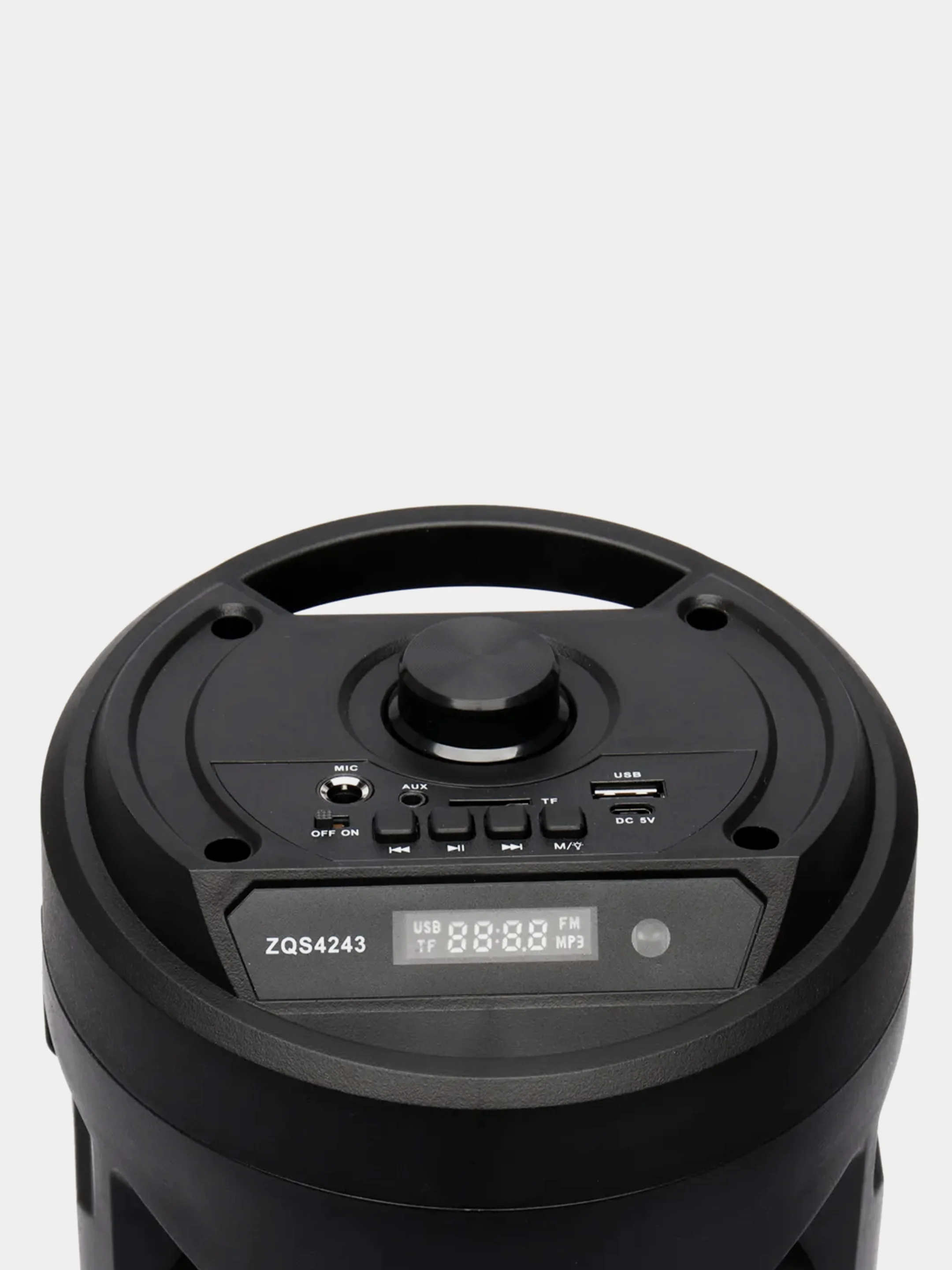 Черный колонка Bluetooth с LED-подсветкой ZQS 16Вт (USB/SD/AUX/FM)