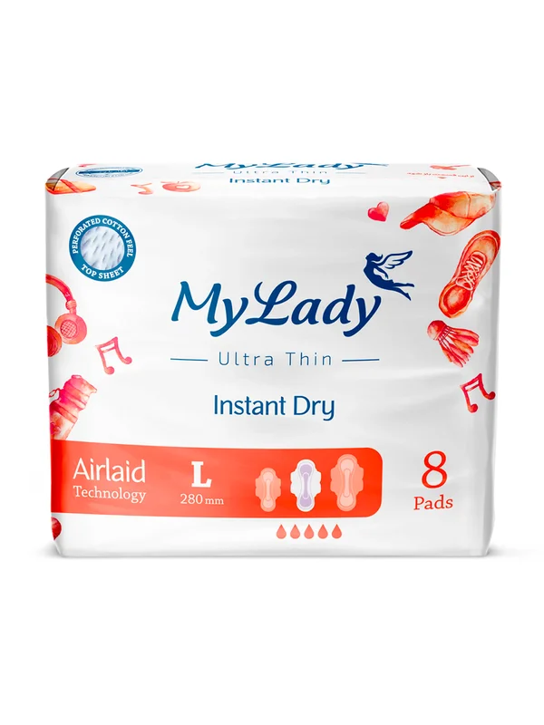 Ультратонкие прокладки My Lady Instant Dry Airlaid Technology