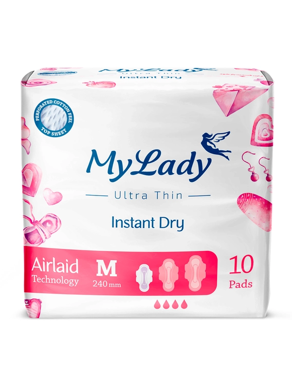 Ультратонкие прокладки My Lady Instant Dry Airlaid Technology