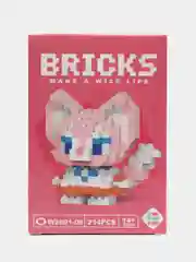 Фиолетовый детский 3D конструктор, игрушка развивающая