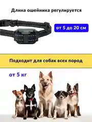 Синий ошейник для дрессировки собак, электронный
