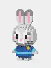 Бирюзовый детский 3D конструктор, игрушка развивающая