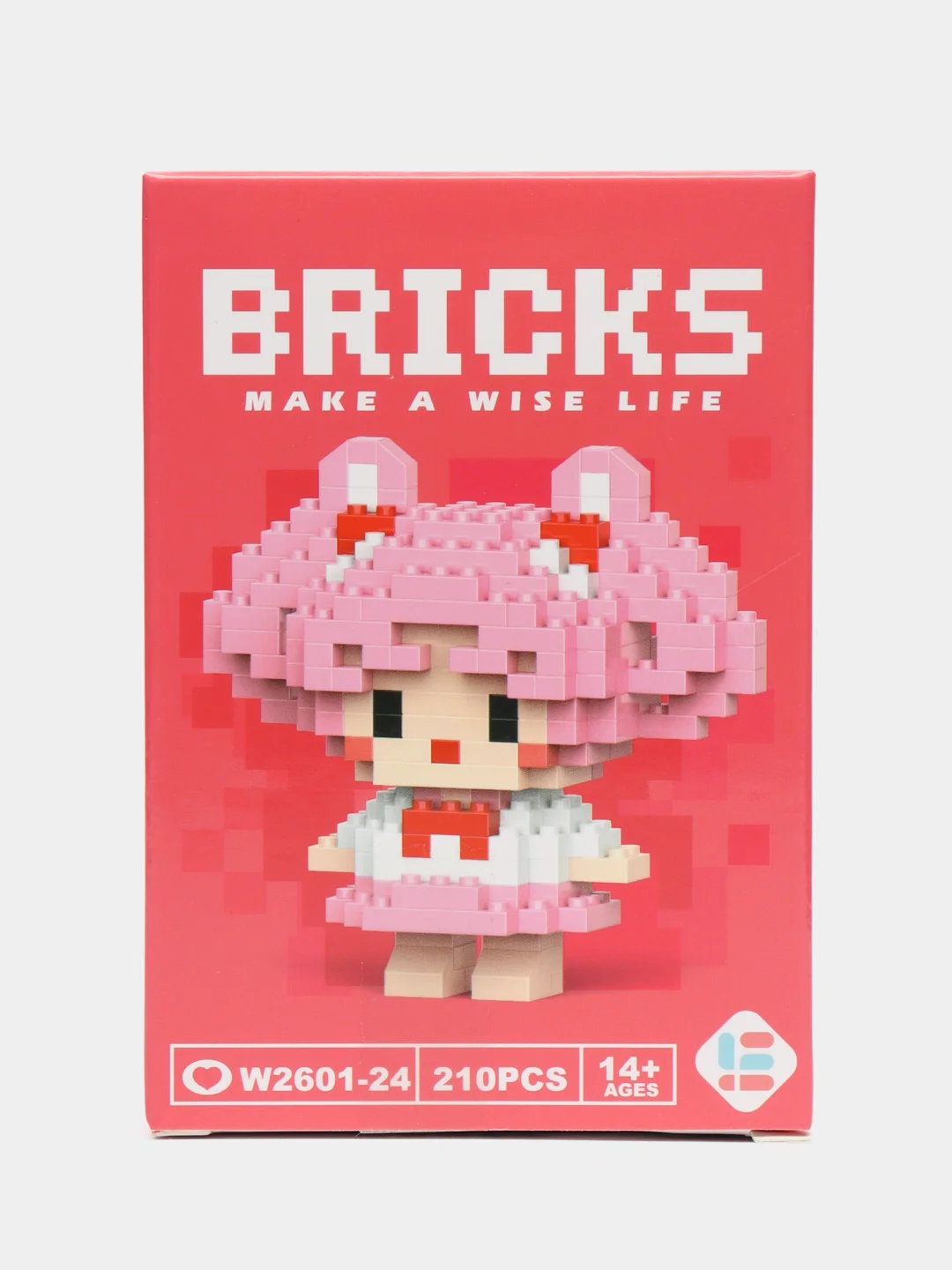 Бордовый детский 3D конструктор, игрушка развивающая