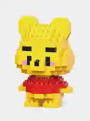 Коричневый детский 3D конструктор, игрушка развивающая