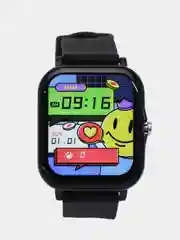 Черный умные часы с силиконовым ремешком Smart watch Q13