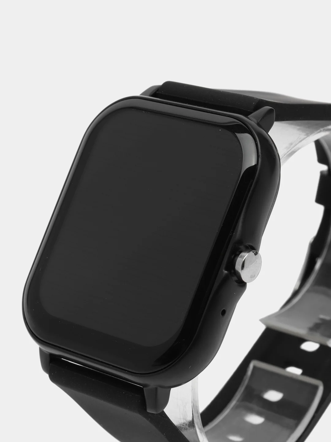 Черный умные часы с силиконовым ремешком Smart watch Q13