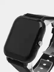 Черный умные часы с силиконовым ремешком Smart watch Q13