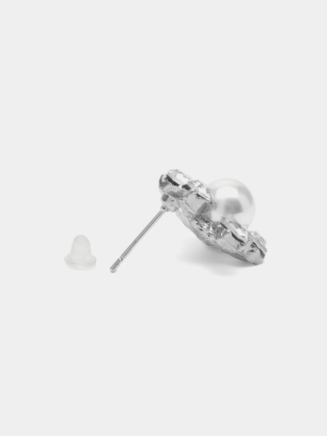 Серый серьги