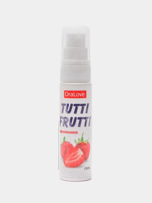 Съедобная гель-смазка "Tutti-frutti" для орального секса со вкусом фруктов 30 гр