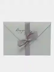Серый подарочный сертификат на услугу/ сумму с конвертом