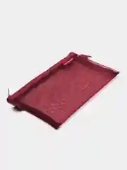 Бордовый пенал, косметичка прозрачный