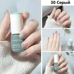Серый лак для ногтей,яркие и насыщенные цвета,8мл