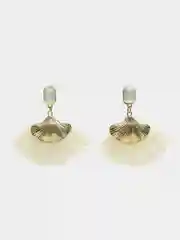 Серый серьги